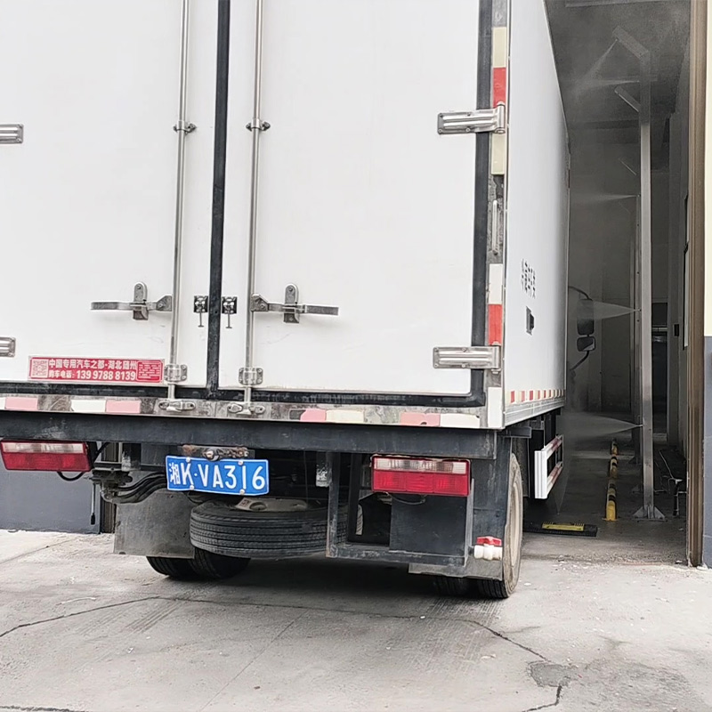 不銹鋼扇型噴頭龍門車輛洗消中心